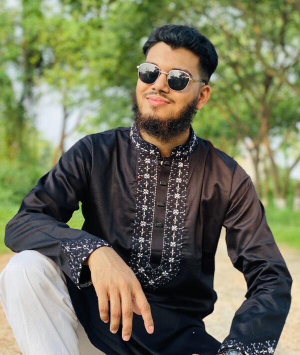 প্রিমিয়াম সুতি কাপড় কালো - Image 3