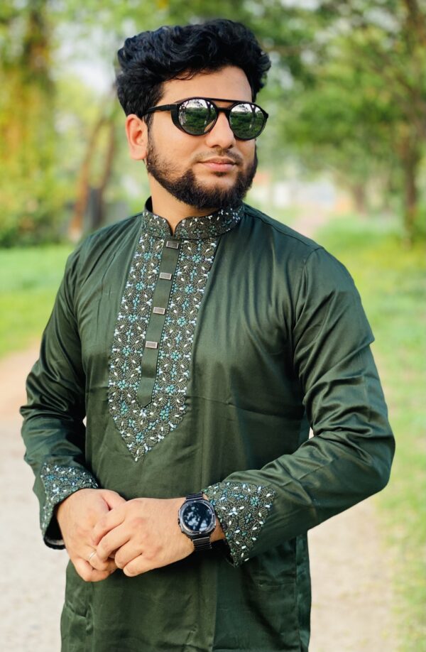 প্রিমিয়াম সুতি কাপড় সবুজ