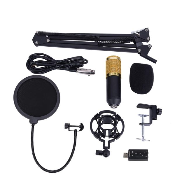 🎤 BM800 Condenser Microphone Kit with V8 Multifunctional Live Sound Card - Image 2