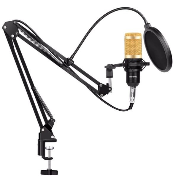 🎤 BM800 Condenser Microphone Kit with V8 Multifunctional Live Sound Card - Image 3