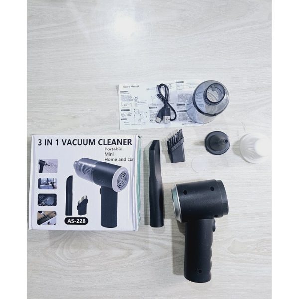 High Quality 3 in 1 Mini Car Rechargeable Vacuum Cleaner And Air Blower - AS-228 - Image 5