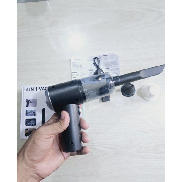 High Quality 3 in 1 Mini Car Rechargeable Vacuum Cleaner And Air Blower - AS-228 - Image 3